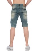 Capri-driekwarts-jeans blauw